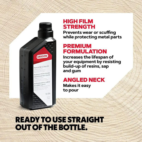 All Season Chainsaw Bar And Chain Oil Lubricant For Gas And Electric Saws The Go To Premium Formula With Extra Tacky 32 Oz Bottle