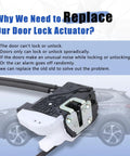 Front Left Driver Side Door Lock Actuator For Hyundai Tucson 2010 Through 2017 Electric Power Latch Motor with connectors.
