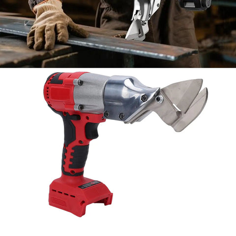 Top Rated Aunmas Cordless Sheet Metal Cutters With 360Degree Pivoting Head And Variable Speed Electric Metal Scissors, close-up view.