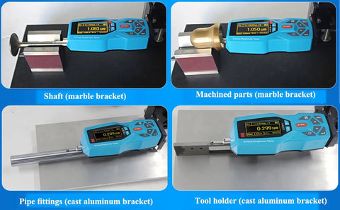 Portable Surface Roughness Tester With 20 Parameters Ra Rz Rq Rt Rp Rv R3z R3y RzJIS Rsk Rku Rsm Rmr Rx RPc Rk Rpk Rvk Mr1 Mr2 Handy Digital Surface Profilometer Gauge With Real Time Clock Display For Precise Everyday Measurements