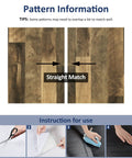 Brown Wood Contact Paper Peel And Stick Countertop Vinyl Wrap Waterproof Wood Grain Wallpaper pattern guide and application steps