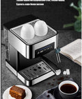 Barista Grade Semi Automatic Espresso Machine With 1350W 20 Bar High Pressure 1.6L Boiler Steam Milk Frother Home Coffee Maker for Rich Espresso Easy Clean Perfect Gift For Coffee Lovers