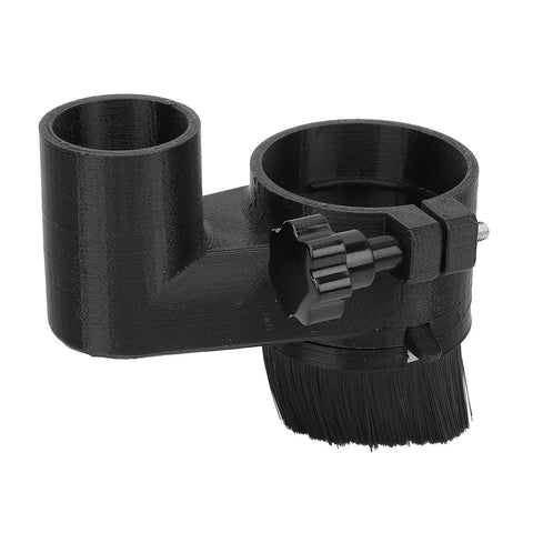 Heavy Duty Cnc Dust Shoe With Ironclad Magnet Base Fits 52Mm Spindle And 300W 500W Router, Hassle Free Dust Extraction Keeps Your Shop Spotless, black plastic construction