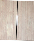 Hidden Finger Pulls For Cabinets And Drawers, 64mm Hole Spacing, Brushed Aluminum Invisible Handles on wooden cabinet doors.