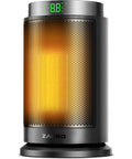 Ultra Quiet 1500W Portable Space Heater With Digital Display Ceramic PTC Fast Heating Wide Angle Heat Thermostat