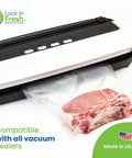Heavy Duty Vacuum Sealer Bag Rolls For Food Storage 8 Inch By 20 Foot 4 Pack BPA Free 7 Layer Protection Keeps It Fresh