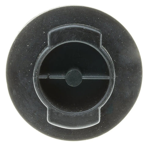 Top view of black Oil Filler Cap With Leak Proof Seal For Jeep Wrangler CJ7 CJ5 CJ8 Scrambler Cherokee Wagoneer J10 DJ5 Comanche Eagle