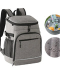 Leakproof Insulated Cooler Backpack With Thickened Oxford Cloth Adjustable Padded Straps Spill Proof Design Weekend Road Trip Essential with ice-cold drinks.