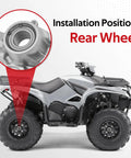 Rear Beefed Up Heavy Duty Wheel Bearing Kit For Grizzly 700 660 550 IRS Kodiak 700 ATV UTV installation detail rear wheel
