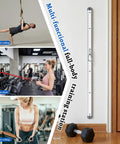 Adjustable Aluminum Wall Mount Fitness Anchor System With Two 40 Inch Rails For Home Gym and Garage showcasing versatile workouts.