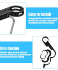 Close-up of Bike Handlebar Extender Aluminum Alloy 7.87 Inch Mounting Bracket with hex key and shim design.