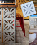 Windmill Breeze Brick Concrete Molds and Forms for Wall Decoration DIY Cement Furniture, Reusable Concrete Molds