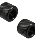 Built Tough 1/2x28 Thread Protector For Most.22LR,.223 And 5.56 Rifles, CNC Machined Steel with knurled grip, 2-pack
