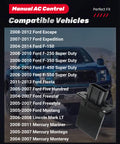 Ford HVAC Blower Motor Resistor For F150 F250 F350 F450 F550 Super Duty And More, Compatible chart on image with plug detail