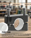 Close-up of Beefed Up Steering Stem Bushing Collar Bearing Seal And Holder Nut Tool Kit for Yamaha ATV on wooden surface