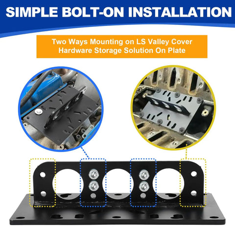 Killer LS Engine Lift Plate Forged From 6mm Alloy Steel Includes Full Hardware Set For Drop Direct Into Custom Builds with detailed installation.