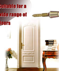 Tamper Proof Door Hinge Screws 8 Pack With Hardened Security Pins for enhanced door security, shown near interior door setup