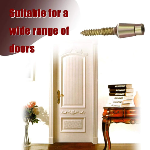 Tamper Proof Door Hinge Screws 8 Pack With Hardened Security Pins for enhanced door security, shown near interior door setup