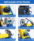 Detailed functions of Built Tough Hydraulic Hose Crimper Machine With Eight Precision Dies for precise operation setup.