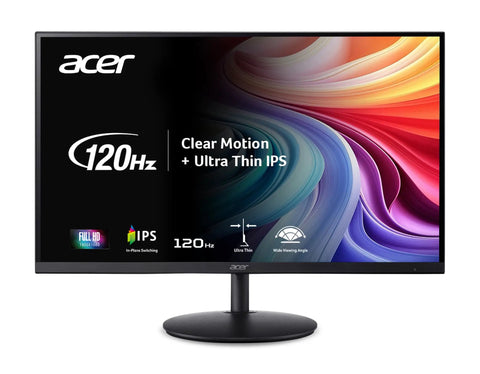 27 Inch IPS Full HD Gaming Monitor With Ultra Thin Bezel, Adaptive Sync FreeSync Compatible, 120Hz Refresh, 1ms VRB, Adjustable Stand