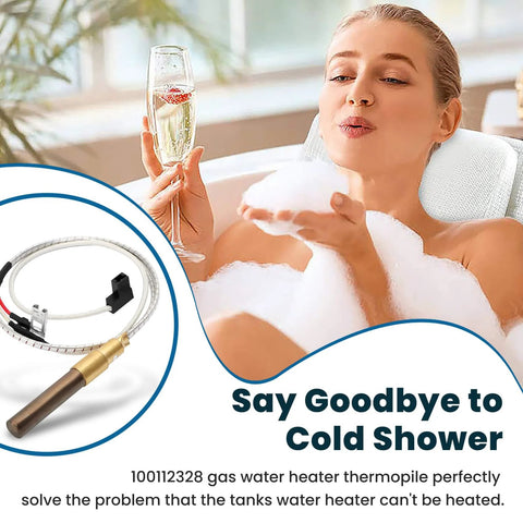 21 Inch Thermopile For Water Heater 100112328 Replacement Sensor Easy Install With 750 Millivolt Thermocouple Compatibility