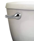 8 Inch Universal Toilet Tank Lever Chrome With Durable Metal Arm And Plastic Nut For Strength Front Left Install Easy To Mount