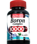 Ultra High Absorption Boron Supplement 10 mg Per Serving 240 Servings Supports Bone Health Hormone Balance Men's And Women's Wellness For Men And Women Seeking Everyday Vitality And Joint Support bottle with red cap