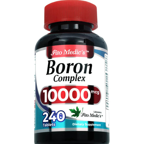 Ultra High Absorption Boron Supplement 10 mg Per Serving 240 Servings Supports Bone Health Hormone Balance Men's And Women's Wellness For Men And Women Seeking Everyday Vitality And Joint Support bottle with red cap
