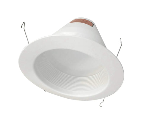 Top Shelf 6 Inch White Airtight Recessed Ceiling Light Trim With Sleek Cone Baffle Design For Zero Glare Hassle Fits Standard Six Inch Housing Cutouts Smooth Drop In Setup Built Tough For Modern Interior Glow Up Projects