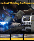 Welder using Six In One MIG Welder And Plasma Cutter 160A Gas MIG Flux Core Lift TIG Stick Plasma Cut Combo 110V 220V 35A