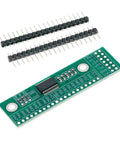 Expandable 16 Bit GPIO Board With I2C For Robotics And Smart Hardware, Cascadable GPIO Expansion Up To 128 Ports with pin headers.