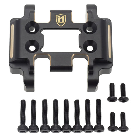 Beefed Up Brass Skid Plate For Redcat Ascent 18 RC Crawler, with screws, durable brass construction, improves traction