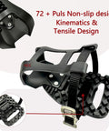 Pedal Cages For All Exercise Bikes With Stainless Hardware And Tool Free Sneaker Switching Peloton Compatible black view