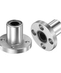LMF10UU Linear Ball Bearings 10X19X29MM Round Flange Base Double Sealed Nickel Plated Steel for CNC Machines and 3D Printers