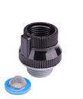 No Brainer Anti Siphon Backflow Preventer For Hose Bib And Drip Irrigation Systems Three Quarter Inch FHT To Three Quarter Inch MHT, black plastic