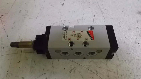 Electro Pneumatic Five Way Valve With One Eighth Inch Ports Solenoid Actuated Spring Return Industrial Grade Air Control Valve