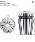 ER25 Spring Collet For CNC Milling Lathe And Engraving Machines One Quarter Inch Clamping Diameter Two Pack 40Cr Steel High Precision