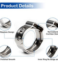 55 Pcs Single Ear Hose Clamps 10.8mm To 13.3mm 304 Stainless Steel Crimp Clamps Ear Clamp Pinch Clamp Stepless Hose Clamp Product Details