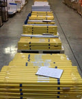 Warehouse storage of ER70S-6 TIG Welding Rods For Mild Steel 0.045 Inch Diameter 36 Inch Length 5 Pound Pack Copper Coated AWS