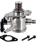 High Pressure Fuel Pump For Buick Lacrosse Verano Regal Chevy Equinox GMC Terrain Malibu Impala Captiva Sport 2.4L Includes Seal Gasket And Bolt EP1028 Ready To Rebuild Your Fuel System shown with gasket and bolts