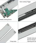 Soft Close Undermount Drawer Slides 22 Inch Concealed Full Extension Bottom Mount 6 Pairs For Kitchen Cabinets Quiet Smooth Glide 100 LB Capacity Bundle