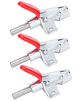 Pro Grade Heavy Duty Toggle Fixture Quick Release Tooling Clamp Set Three Piece For Woodworking Tables And Saw Boards