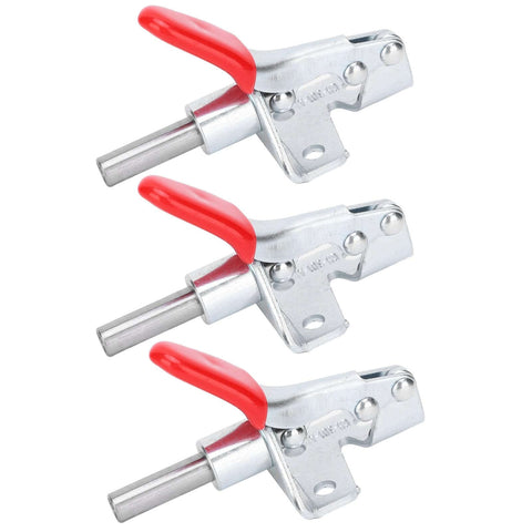 Pro Grade Heavy Duty Toggle Fixture Quick Release Tooling Clamp Set Three Piece For Woodworking Tables And Saw Boards