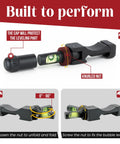 Anti Cant Bubble Level For Rifles With Picatinny Rail Base Mounted Compact Optics Swivel Indicator, knurled nut, protective cap