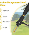 Stand Up Weed Puller Tool With Detachable 3-Claw Weeder, 39 Inch Ergonomic D-Handle, Heavy Duty Garden Hack For Dandelions And Thistles, No Bend Weeding, Easy To Use In Damp Soil, 3-claw steel head