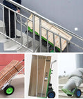 Heavy Duty Powered Hand Truck Stair Climber With Electric Motor And Folding Design For Labor Saving Moves, lifting boxes up stairs.
