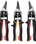 Left Straight Right Tin Snips Set 8 Inch For Metal Sheet Cutting High Leverage Aviation Snips With CRV Steel