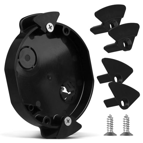 Low Profile Shallow Sconce Junction Box For Arlington Sconces Retrofit, Fits 1/2 Inch Or 5/8 Inch Drywall with Lock-Wing Brackets