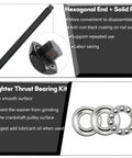 Heavy Duty Crank Pulley Installer Tool For LS Harmonic Balancer On GM LS V8 Engines 1998 and Up with thrust bearing kit
