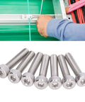 Tough As Nails M4 Metric Bolt Kit 100 Piece Galvanized Steel Hex Socket Cap Screws for heavy duty repairs.